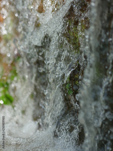 Waterfall with a lot of water coming out of it