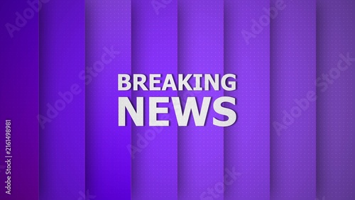 News background with white and blue lines 4k illustration. Television news show in widescreen ratio. Business corporate breaking news digital technology clean News background 4k illustration.