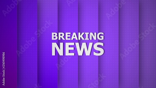 News background with white and blue lines 4k illustration. Television news show in widescreen ratio. Business corporate breaking news digital technology clean News background 4k illustration.