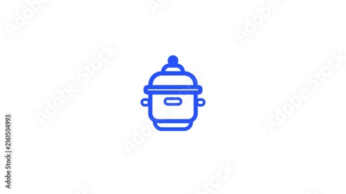 pot animated icon with white background