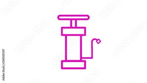 air pump animated icon with white background