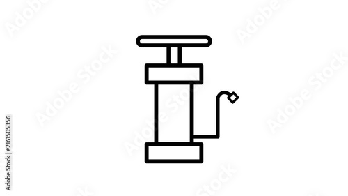 air pump animated icon with white background