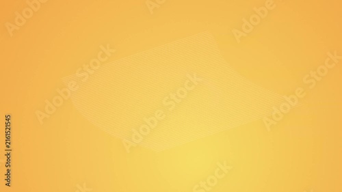 Abstract Geometric Pattern with Moving Wavy Grid Lines on a Vibrant Yellow Gradient Background