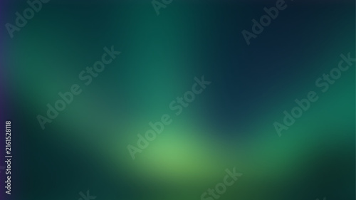 Northern Lights Aurora Borealis Over Night Sky with Green and Blue Colors
