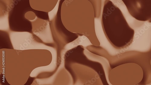 Soft Cream And Mocha Abstract Liquid Motion Background For Elegant Marketing Projects