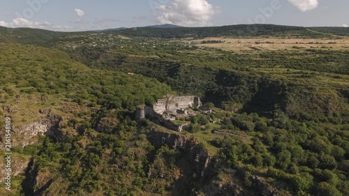 Aerial View of Ancient Samshvilde Fortress in Georgia