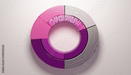ring percentage pie chart diagram or loading circle on white