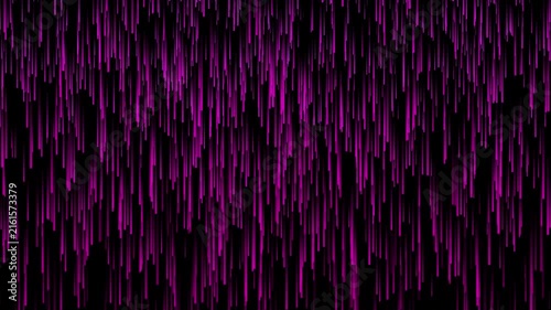 Abstract purple rain digital background, with falling vertical, light streaks