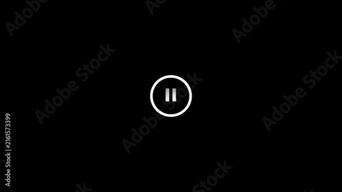 Abstract digital loading animation on black background