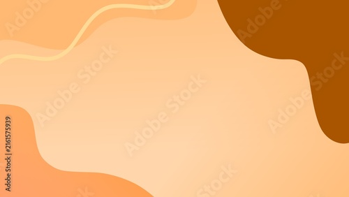 Coffee and chocolate wavy background with flowing creamy lines and warm brown tones. Abstract beverage inspired banner. Dessert themed banner template
