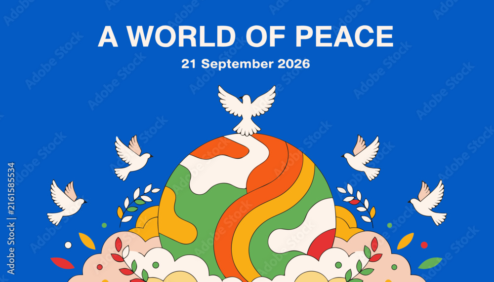 Fototapeta premium A world of peace 21 september 2026
