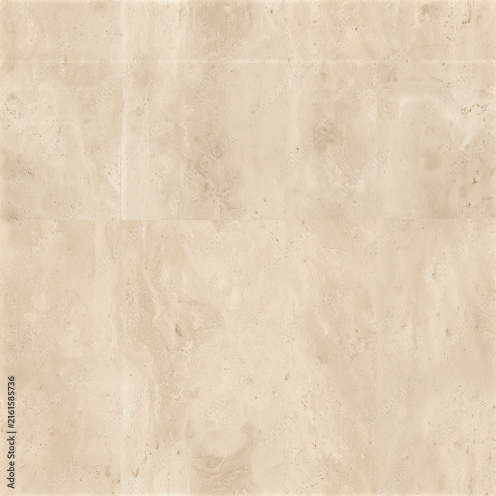 Fototapeta premium Beige travertine stone texture background with natural marble pattern