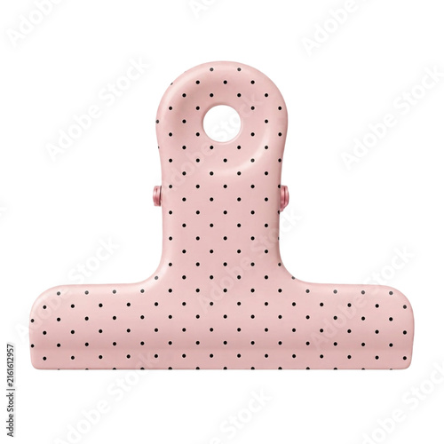 Cute Pink Dotted Decorative Organic Symbol with Rounded Geometric Shape and Minimal Pattern for Modern Scrapbook Stationery Sticker and Playful Vector Graphic Design