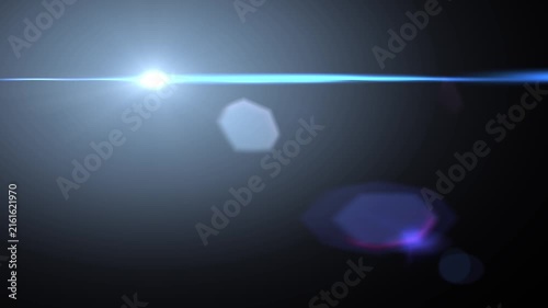 Cooke S2 Anamorphic 50mm Lens Flare Light Effect - Cinematic Abstract Background