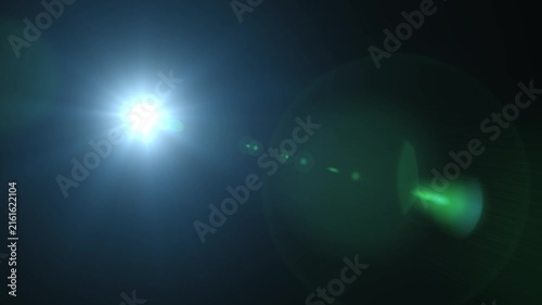 Cooke S7i 32mm T2.0 Lens Flare Overlay - Cinematic Light Effect - Teal and Cyan Gradient