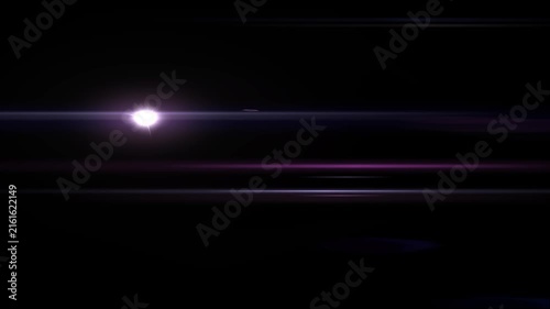 Lens flare Abstract lens flares in dark space, futuristic neon lights, cinematic glow effect