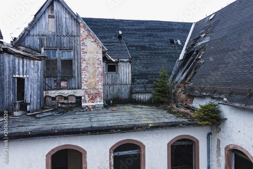 Abandoned Johanniter Sanatorium in Sorge, Harz Mountains, Germany