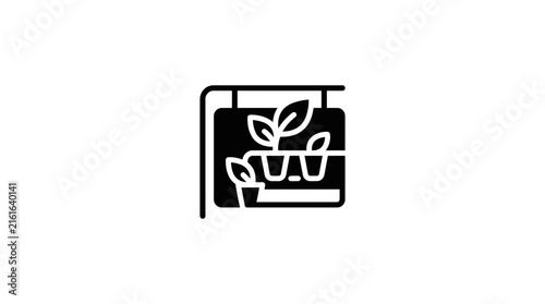 Plant Nursery Hanging Sign Icon