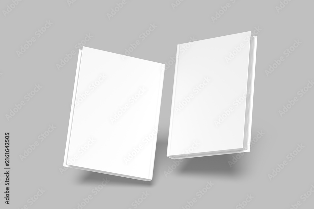 Fototapeta premium Realistic Book Cover Mockup Design Blank 