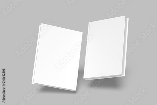 Realistic Book Cover Mockup Design Blank	
