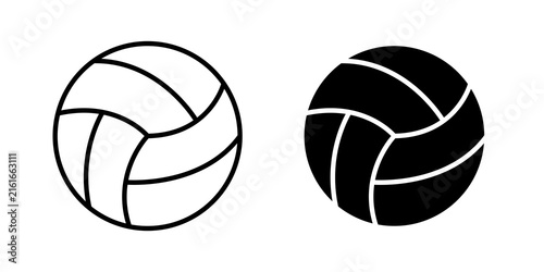 Obraz na plátne Volley ball icon vector pictograms group