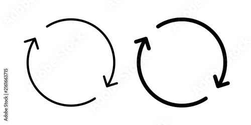 Bild auf Leinwand Reset icon vector pictograms group