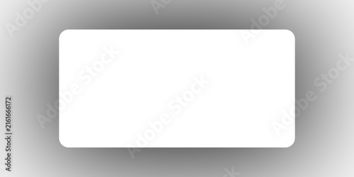 Soft Gray Glowing Rounded Rectangle Frame with Transparent Center