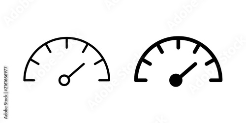 Fotografie Speedometer icon vector pictograms group