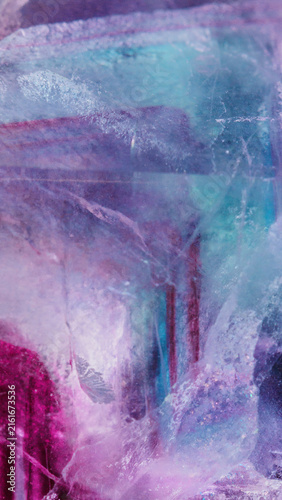 Quadro su tela Natural Violet Fluorite Mineral Macro Detail High Resolution