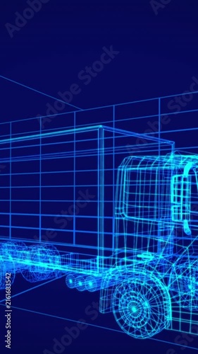 3d technical drawing of car 4k