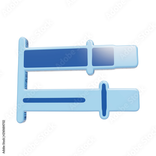 Foto Glossy 3D equalizer sliders icon with two horizontal bars and adjustment knobs i