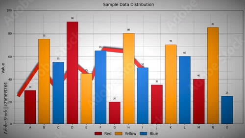 Generic animated business chart