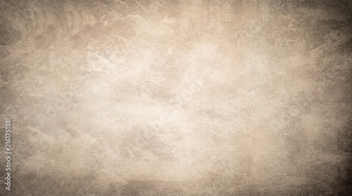 Warm Sand Beige Abstract Grunge Textured Background with Soft Neutral Gradient