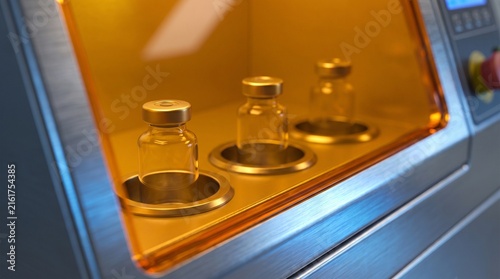 Shielded vial inspection enclosure for pharma quality control
