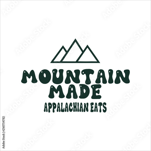 Appalachian Mountain vector design illustration