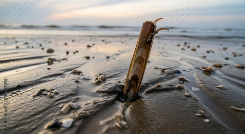 footprints on the sand