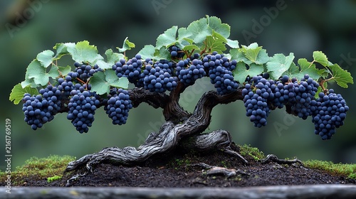 Bonsai grapevine tree