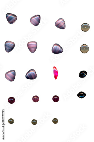 Isolated Transparent PNG Set of Colorful Glass Beads and Gemstones for Jewelry Design, Craft DIY, and Graphic Overlay