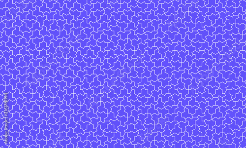 Foto Aperiodic monotile tessellation pattern in blue with white outlines