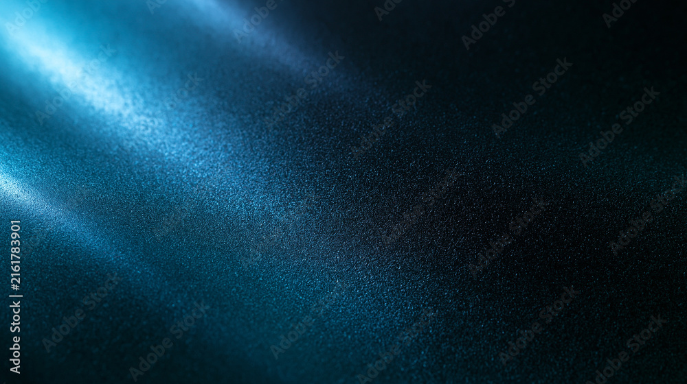 Abstract Dark Blue Metallic Texture Background with Light Glow