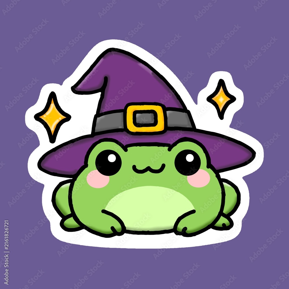 Fototapeta premium Witch frog during Halloween