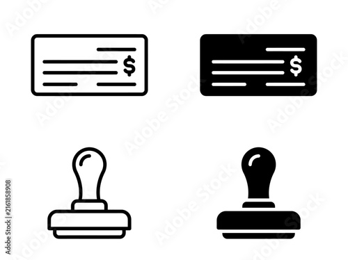 Blank bank check vector illustration with signature line and currency