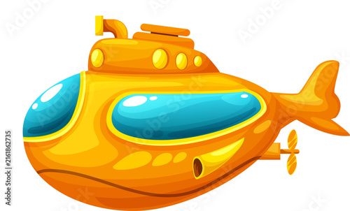 Photography Little yellow submarine navy underwater transport