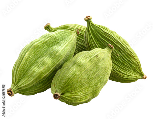 Cardamom pods isolated on transparent background