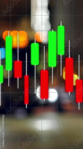Animation of graphs over blurred road traffic