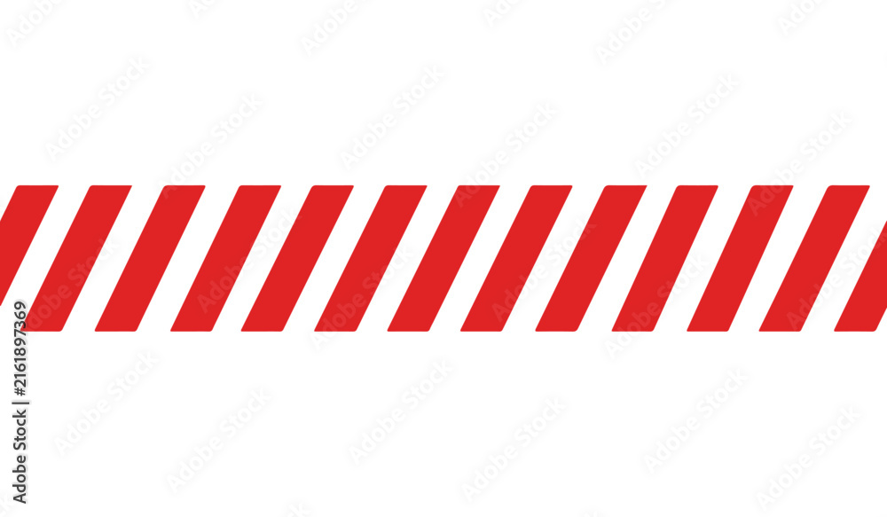 Obraz premium Abstract red diagonal stripes vector design, repeating slanted geometric pattern isolated on white background for modern backgrounds, banners and print projects.