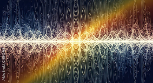 Abstract Visualization of Sound Wave Energy.