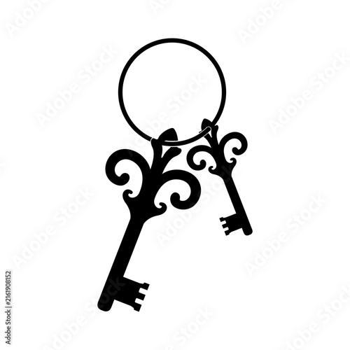 Key, lock, key icon, lock icon