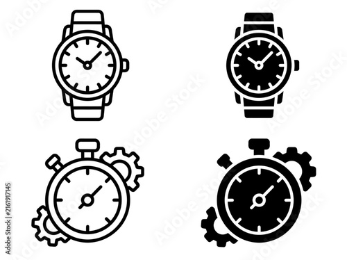 Classic luxury wristwatch with metallic case and leather strap accessory