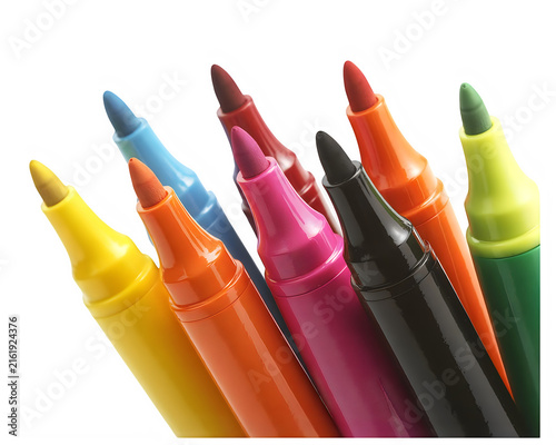 Colorful set of twelve pointed wax crayons arranged closely together showcasing vibrant hues isolated on transparent background